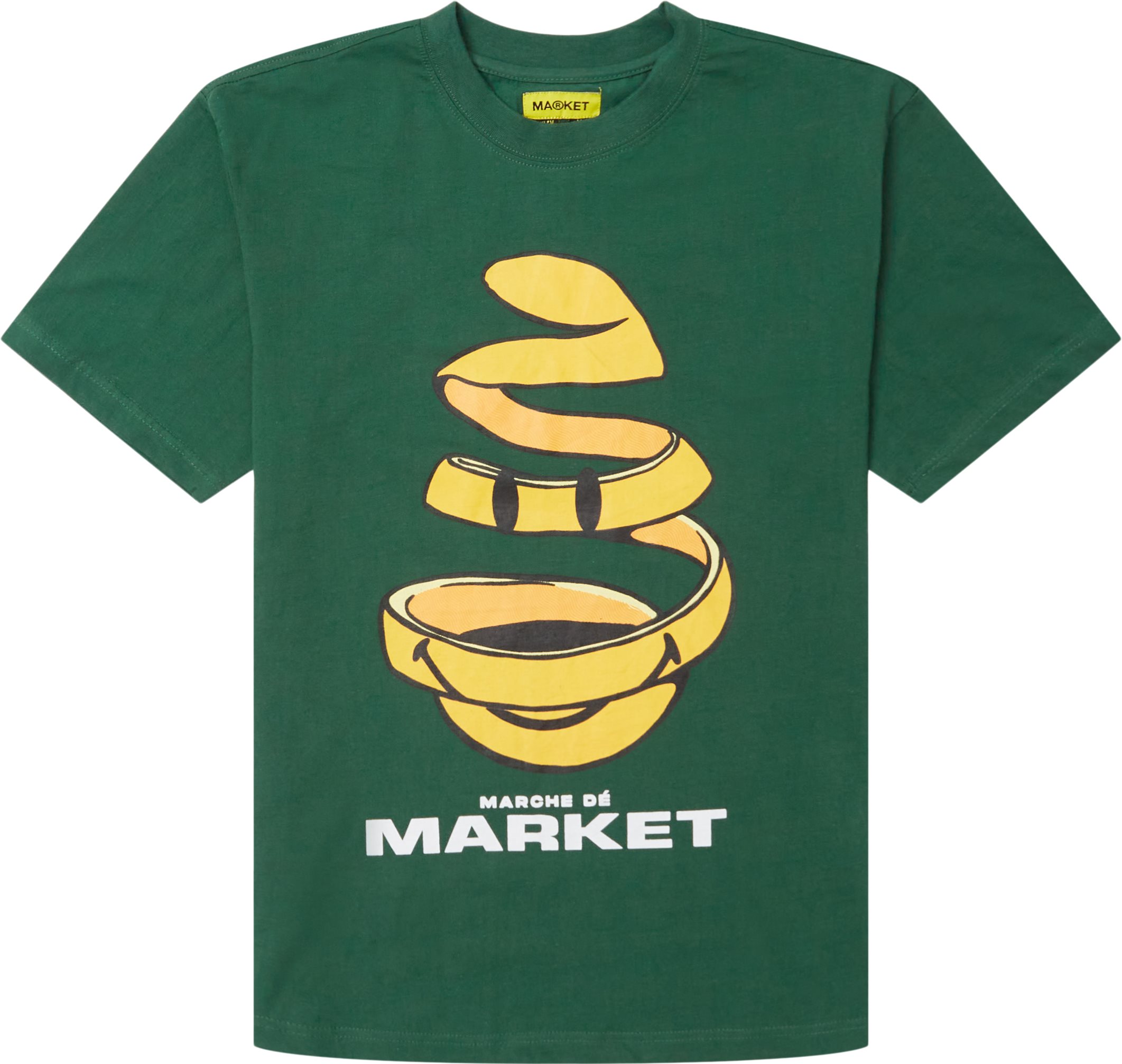 Smiley Marche De Market Tee - T-shirts - Regular fit - Grön